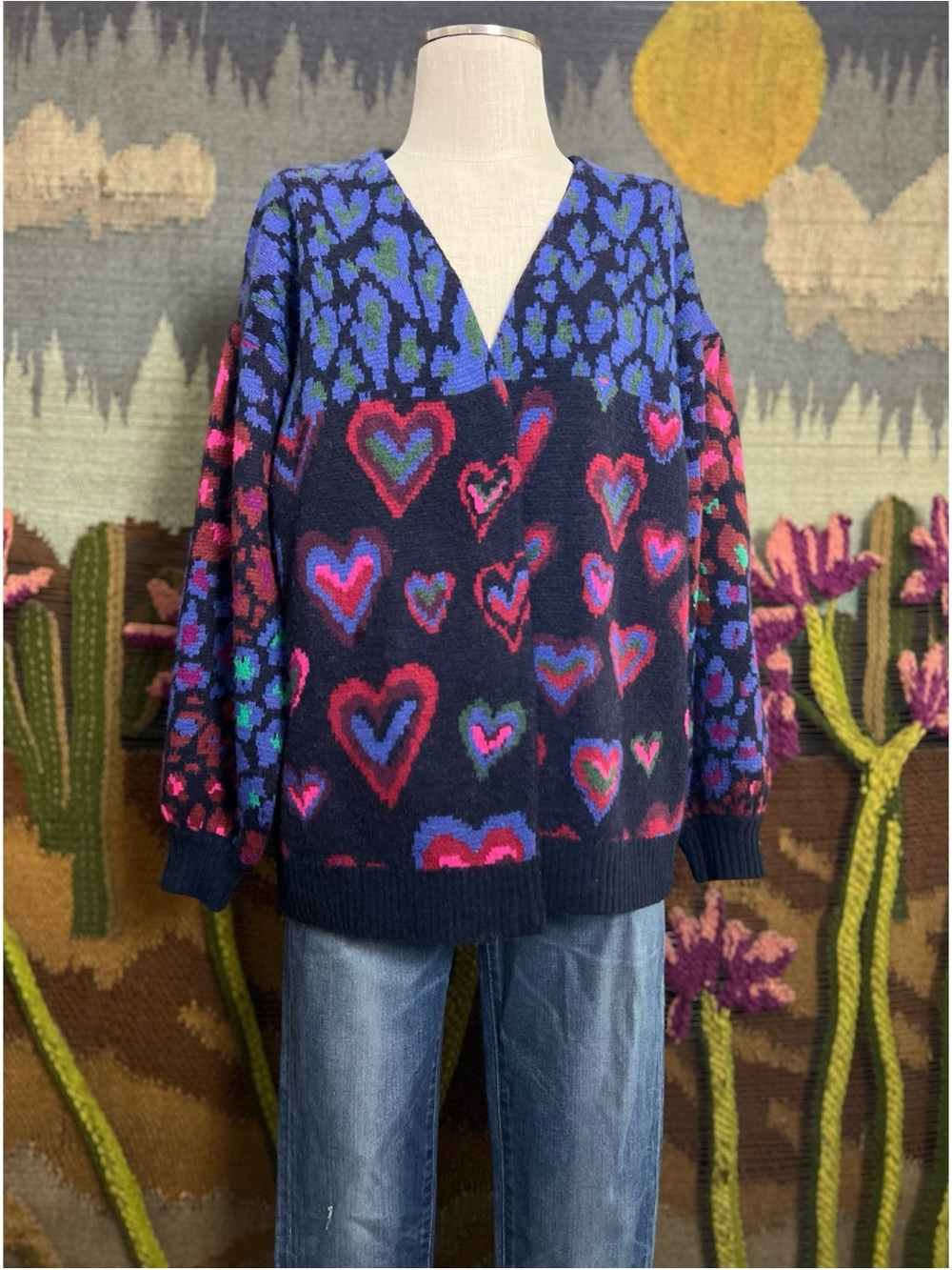 Farm Rio Heart Cardigan XS - Picture 12 of 16